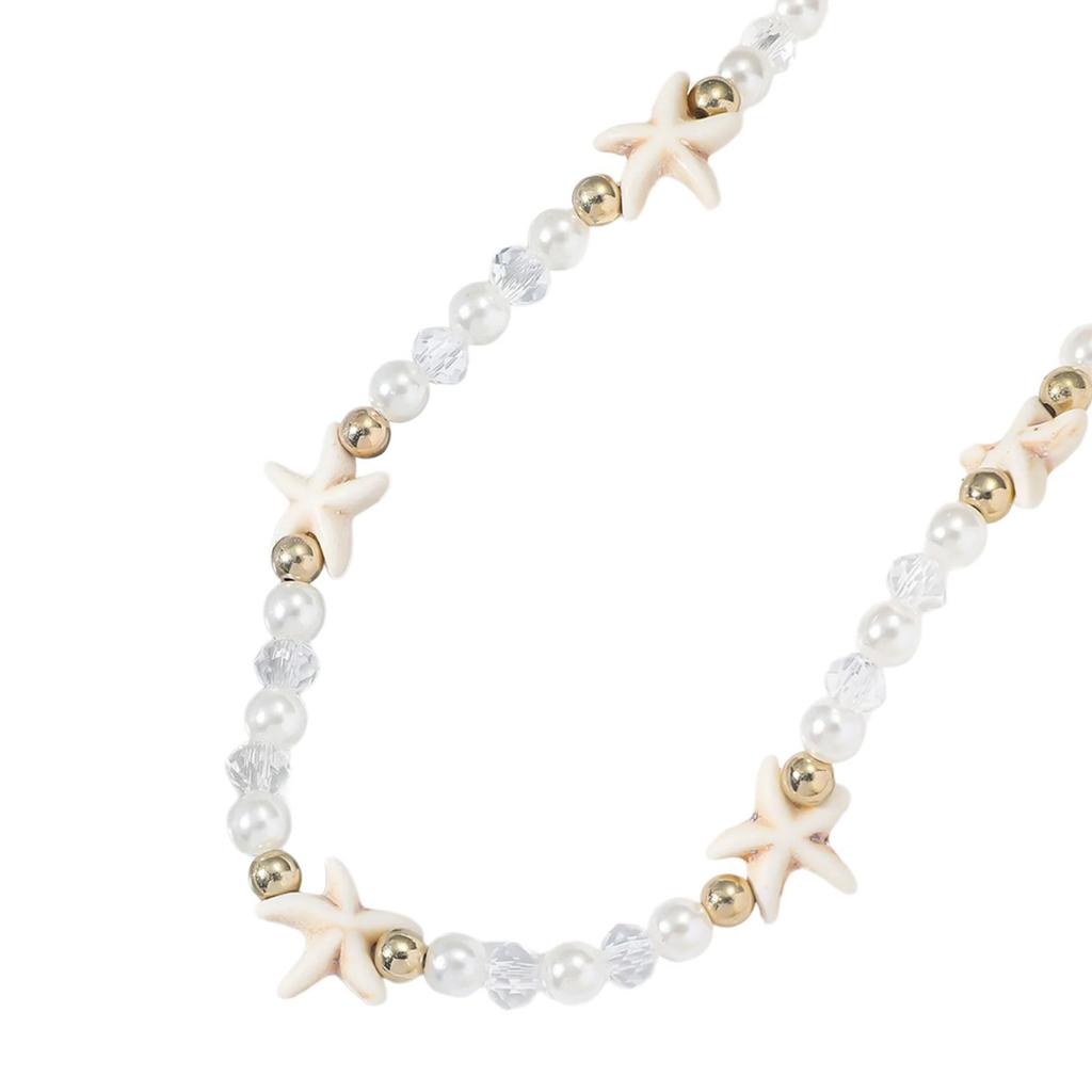 Beach Vacation Jewelry Delicate Ocean Beads Necklace Comfortable Neck Jewelry Suitable for a Marine Inspired Outfit