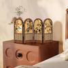 Chinese Bamboo Folding Screen Ornament - Desktop Display & TV Cabinet Decoration