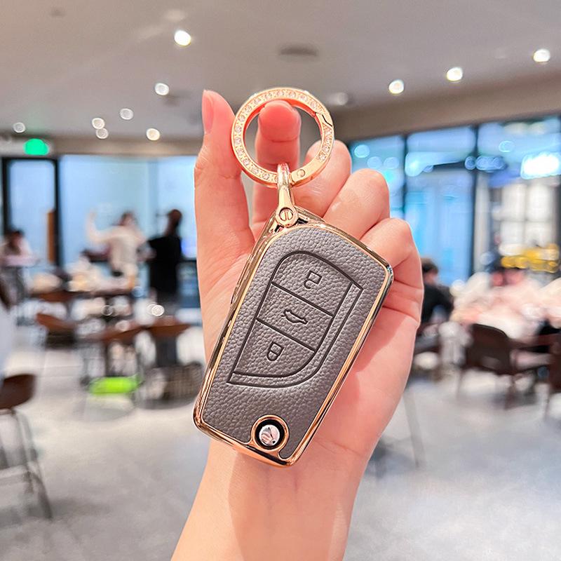 Toyota Key Case Cover for Camry, Corolla, Reiz, Highlander, RAV4, Levin, and Rongfang - Unisex