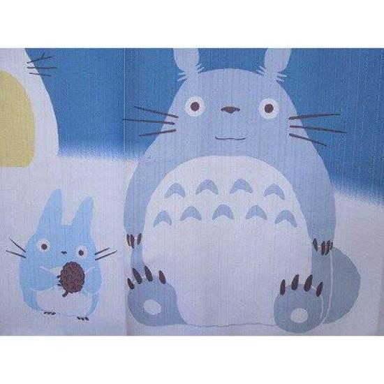 Cosmo Neighbor Totoro Curtain Winter Sky and Crescent Width 85cm X Length 150cm [My - Moon]