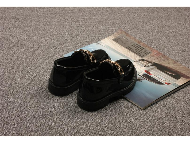 Boys' Fashionable Soft-Soled Leather Shoes - 2024 Spring/Autumn British Style