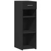 VidaXL Black Buffet 30x42.5x93 Cm Engineered Wood, Cabinet, Sideboard, Storage Cabinet, Cupboard, 846307