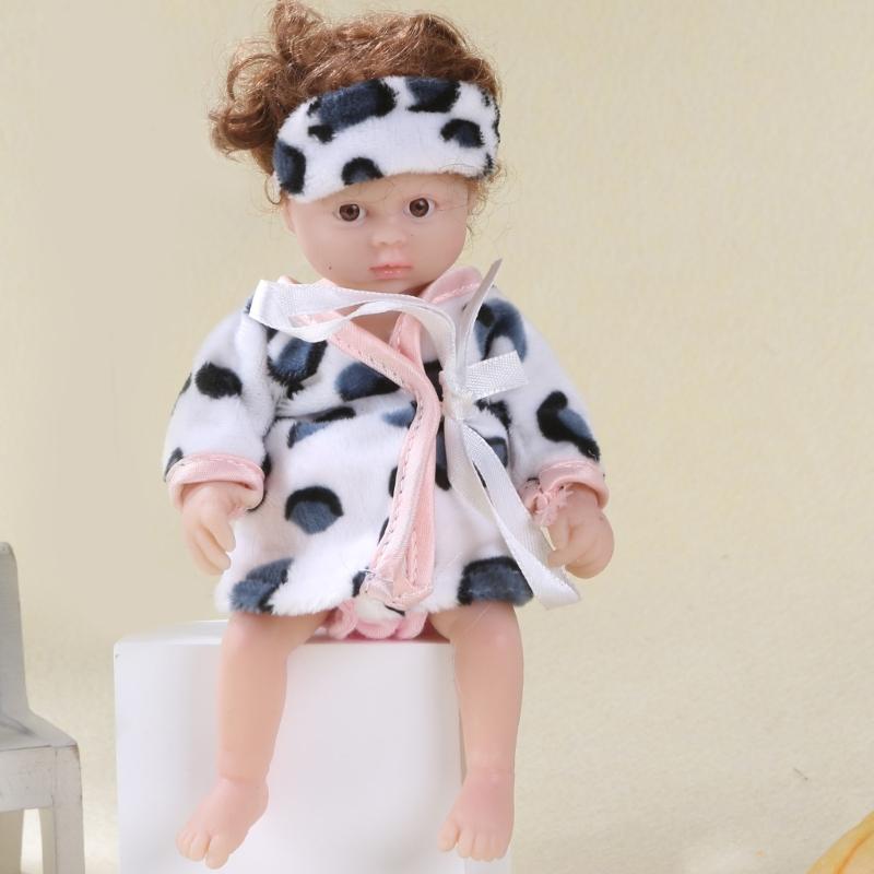 6in Baby Doll Reborns Doll Nurturing Doll Realistic Handmade FullBody Silicone Reborns Toy Parenting Game Popular Gift