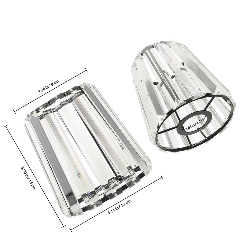 Glass Lamp Shade Replacement Durable Decorative Lighting Fixture for Living Room Bedroom Pendant Light Glass Lampshade
