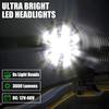 Motorcycle Driving Lights 12-60V 40W 3600LM LED Fog Lights for ATV UTV Bike Car Truck Boat Forklift Waterproof LED Spotlights with 6 Light Beads High
