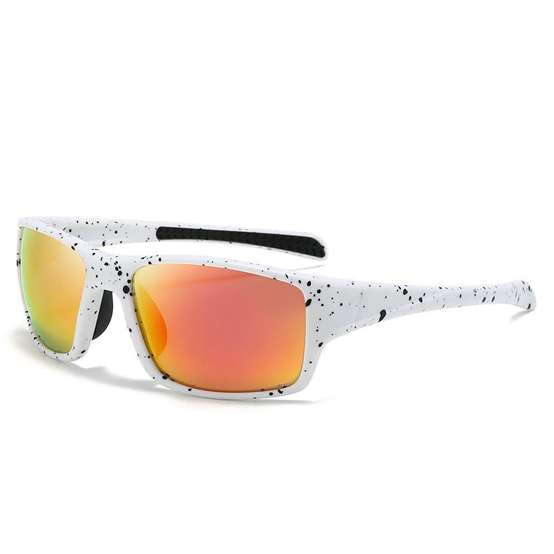 New fashion colorful cycling glasses men's outdoor UV protection sunglasses European and American sports polarized sunglasses
