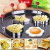 8 Shapes Stainless Steel Fried Egg Shaper Egg Mold DIY Breakfast Egg Pancake Rings Sandwich Kitchen Tools Utensil Baking Tools