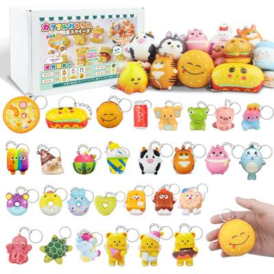 Squishy Oyuncaklar Stres Giderici Ürünler Squishy Seti Çocuk Ödülleri Oyuncaklar Sıkılabilir Squishy Yiyecek Parti Çantası Dolgusu Anahtarlık Hayvanlar Sevimli Hafızalı Köpük Yumuşak Festival