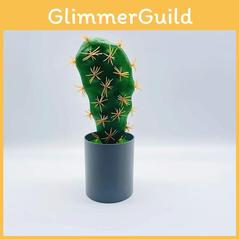 Cactus Artificial Simulation Green Plant Bonsai For Indoor And Desktop Decor