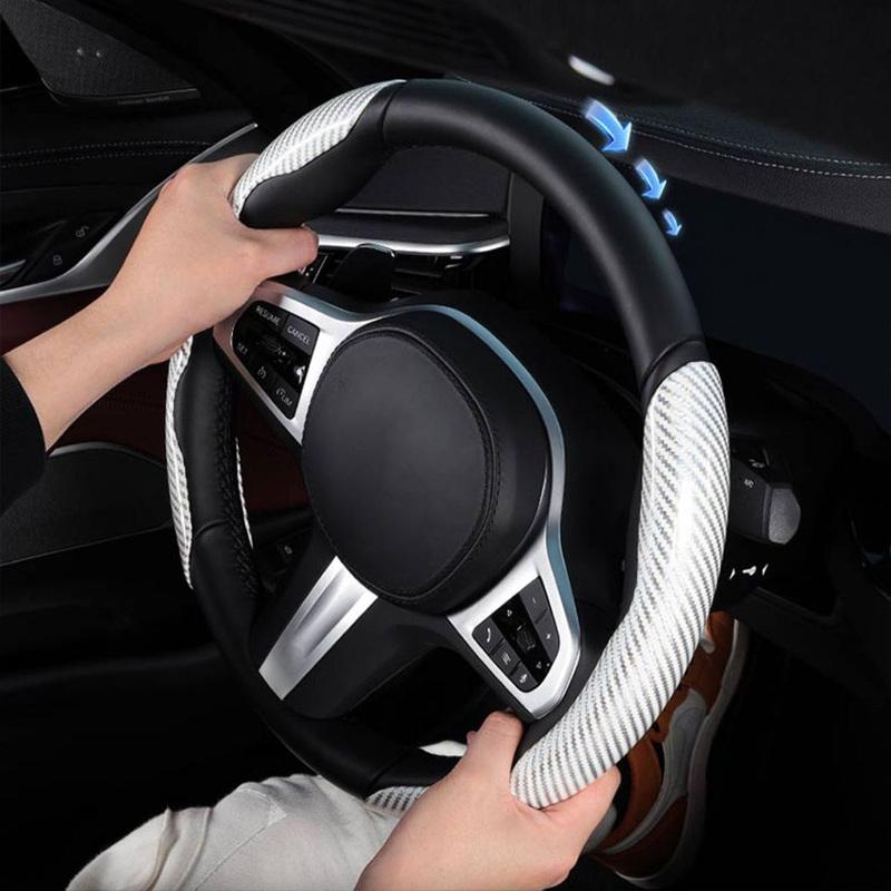 Environmentally Friendly ABS Base Automobile Steering Wheel Cover Odorless High Strength Impact