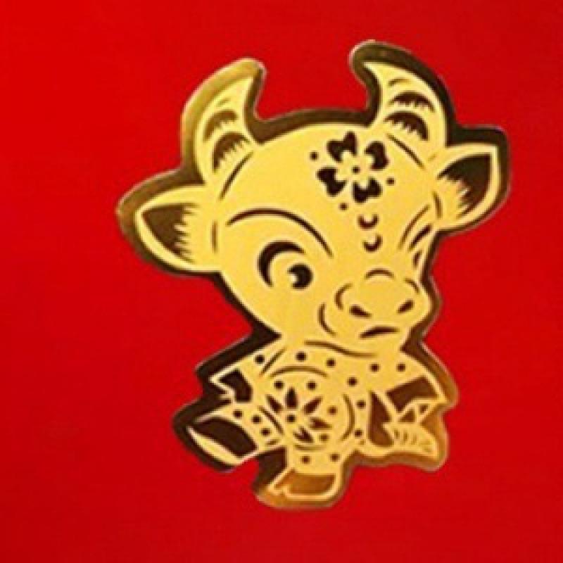 Pure Gold Fortune Maneki-neko and Pixiu Wealth God Phone Sticker Omamori