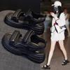 Sandals Fairy Fairy Wind 2025 New Summer Versatile Heightened Platform Muffin Velcro Sports Beach Sandals