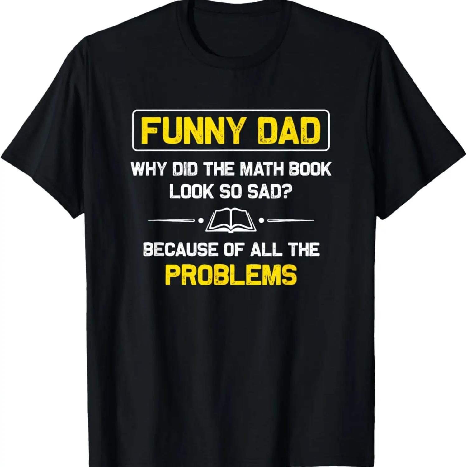 Funny Dad Shirt Funny Fathers Day Dad Joke Funny Math Geek T-Shirt S чёрный