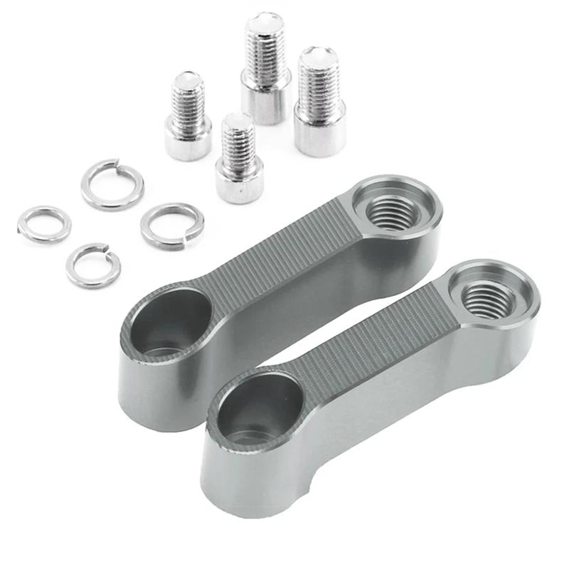 2 Stück Motorradzubehör Aluminium Spiegel Erhöhungs-Verlängerungshalter Rückspiegel Verlängern Für Honda Monkey Z125 Z120 z 125
