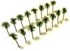 Diorama Set of Miniature Cars and Palm Perfect for Railway Architectural Models and Layouts People, Trees, 1/100 Scale, Models,