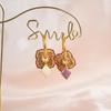 Colorful Drip Glaze Retro Chinese Earrings: Ethnic, Simple, Fashionable Style