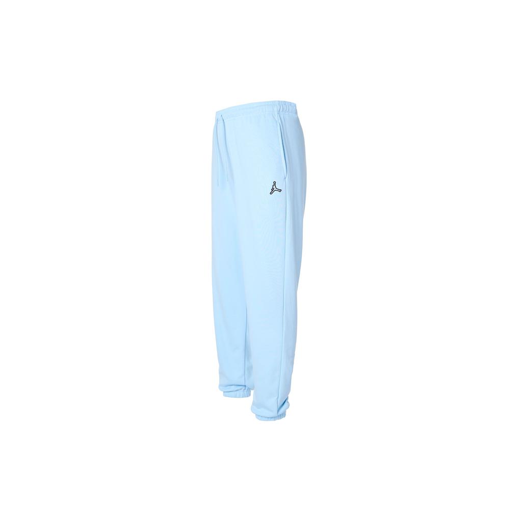 Jordan Logo Print Drawstring Cuffed Mid-Rise Track Pants Women Bottoms Light-Blue DN4576-438