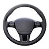 Hand Sewing Car Steering Wheel Cover Wrap For Volkswagen VW Touareg 2011 - 2018