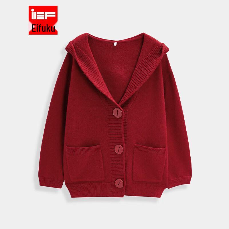 

IEF Вязаный кардиган с капюшоном One Size