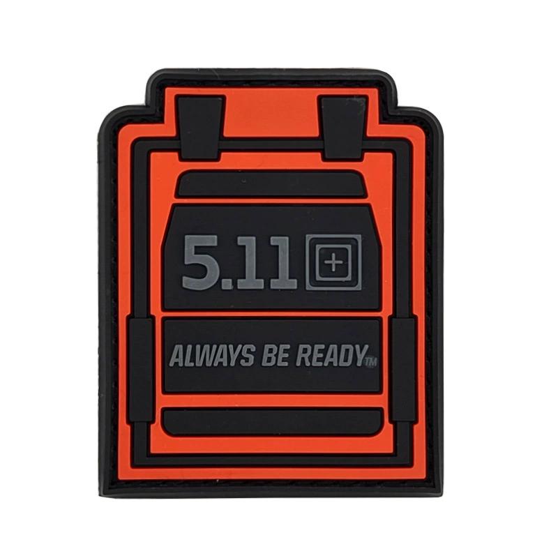 511 Badge Zacht Rubber Klittenband Badge 3D PVC Label Crossfit Logo Pak met Waterdichte Badge Wasbaar