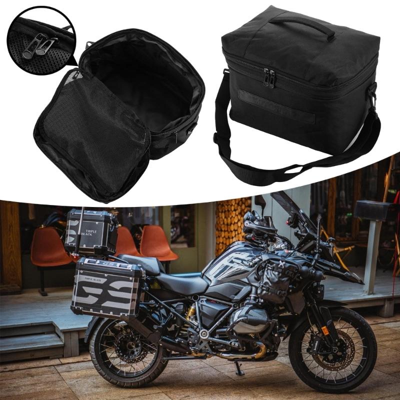 Nylon Motorcycle Tool Storage Bag Quick Release Mounting System Large Travel Organizer for Bike R1300GS 2023-2024 Use