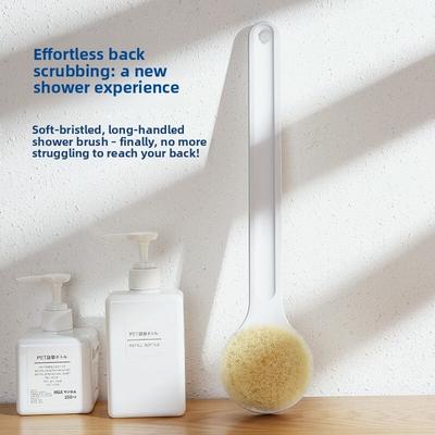 The Muji Long-handled Soft-bristled Bath Brush Is A Perfect Back-rubbing and Scrubbing Tool for Cleaning The Back