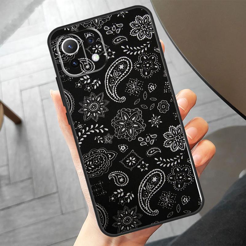 Coque à motif bandana sans couture pour Xiaomi 15 Pro, 13, 14 Ultra, 11T, 12T, 13T, 14T Pro, POCO F7, X7 Pro, X3, X5, X6, F5 et F6