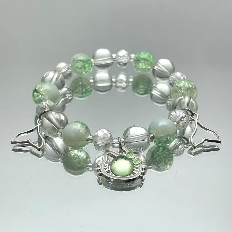 Lily of the Valley Butterfly Bracelet - Multi-Style Beaded Star & Moon Design