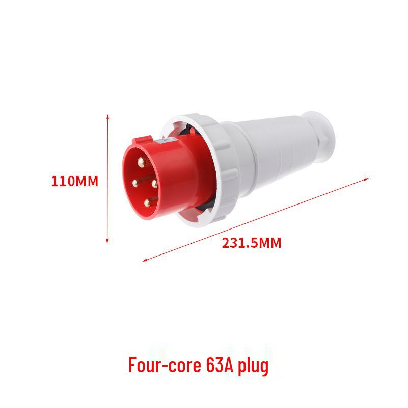 16/32A Waterproof Industrial Plug & Socket - Surface/Flush Mounted Aviation Connector