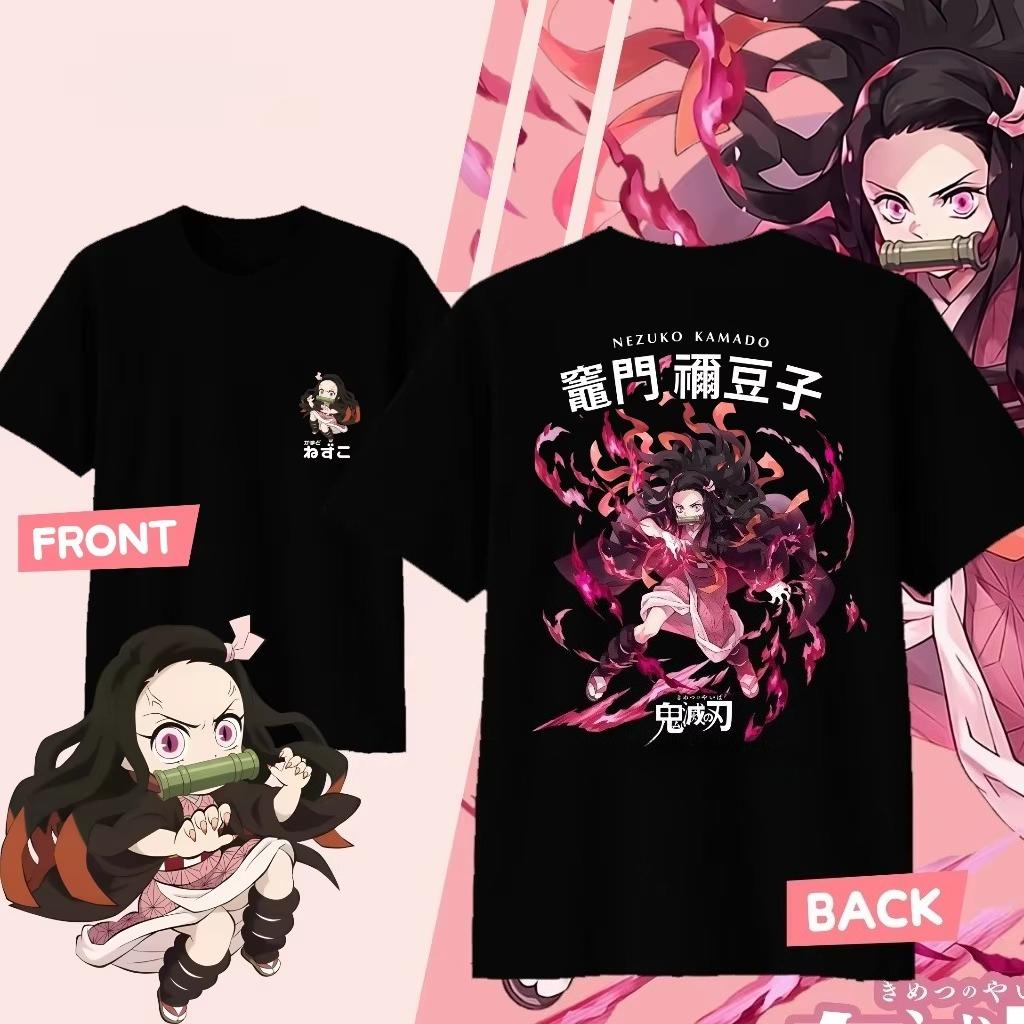 Anime Demon Slayer Nezuko Kamado Bedrukt T-shirt Heren en Dames T-shirt Heren Top Sport T-shirt 2026 Zomer Nieuw T-shirt