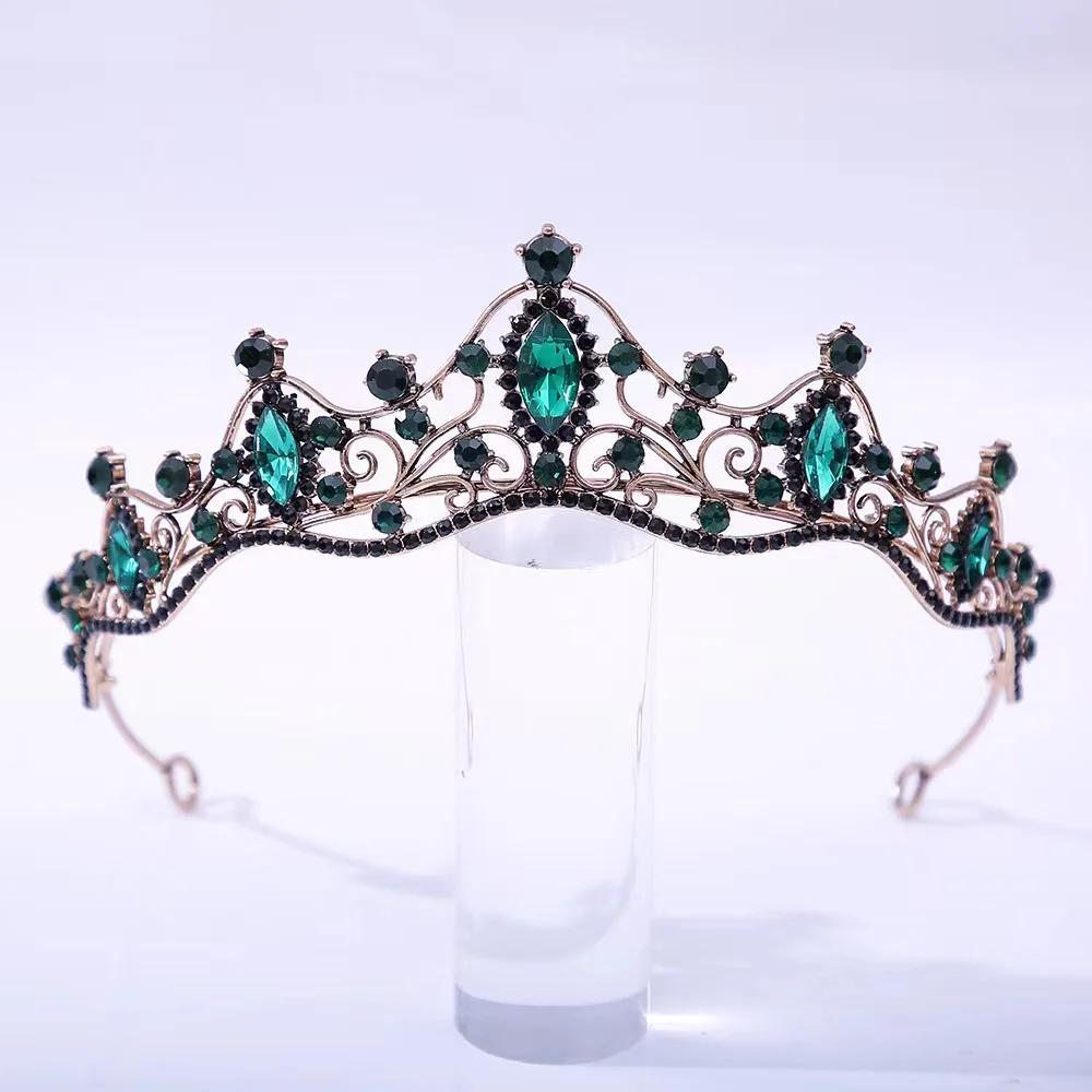 Baroque Crystal Tiaras And Crowns For Women Bride Rhinestone Prom Diadem Bridal Wedding Hair Accessories Jewelry Crown Tiara