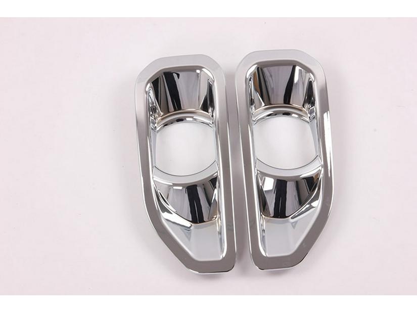 Compatible with 2019 Wrangler - ABS Electroplated Front Fog Light Cover Frame Decor.
