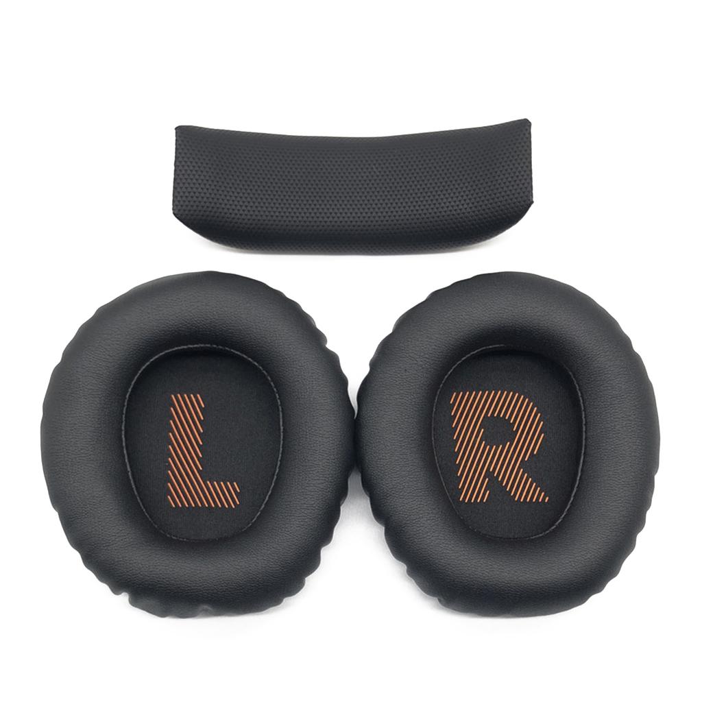 Protein Leather Ear Pads Headband for JBL Quantum 350 360 Wireless Headphones Earpads Headsets Ear Cushions Repair Parts