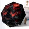 Gothic Horror Tarot Theme Automatic Umbrella, Lightweight & Portable, 8 Rib, Perfect for Outdoor Travel, Birthdays, Christmas, Gifts.