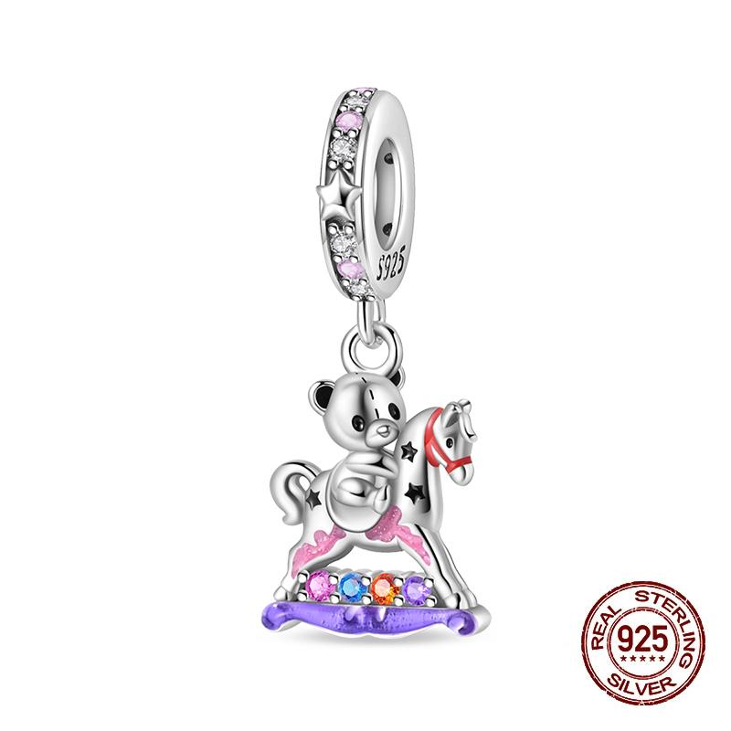 Copperfox Rose Princess Castle Fairy Tale Charms Bead Fit Pandachoriginal Bracelets Diy Jewelry Birthday Gift