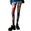 Floral Tree Abstract Portrait Patterned Tights For Women Comfortable Stretchy Nylon Leggings High Waist Pantyhose