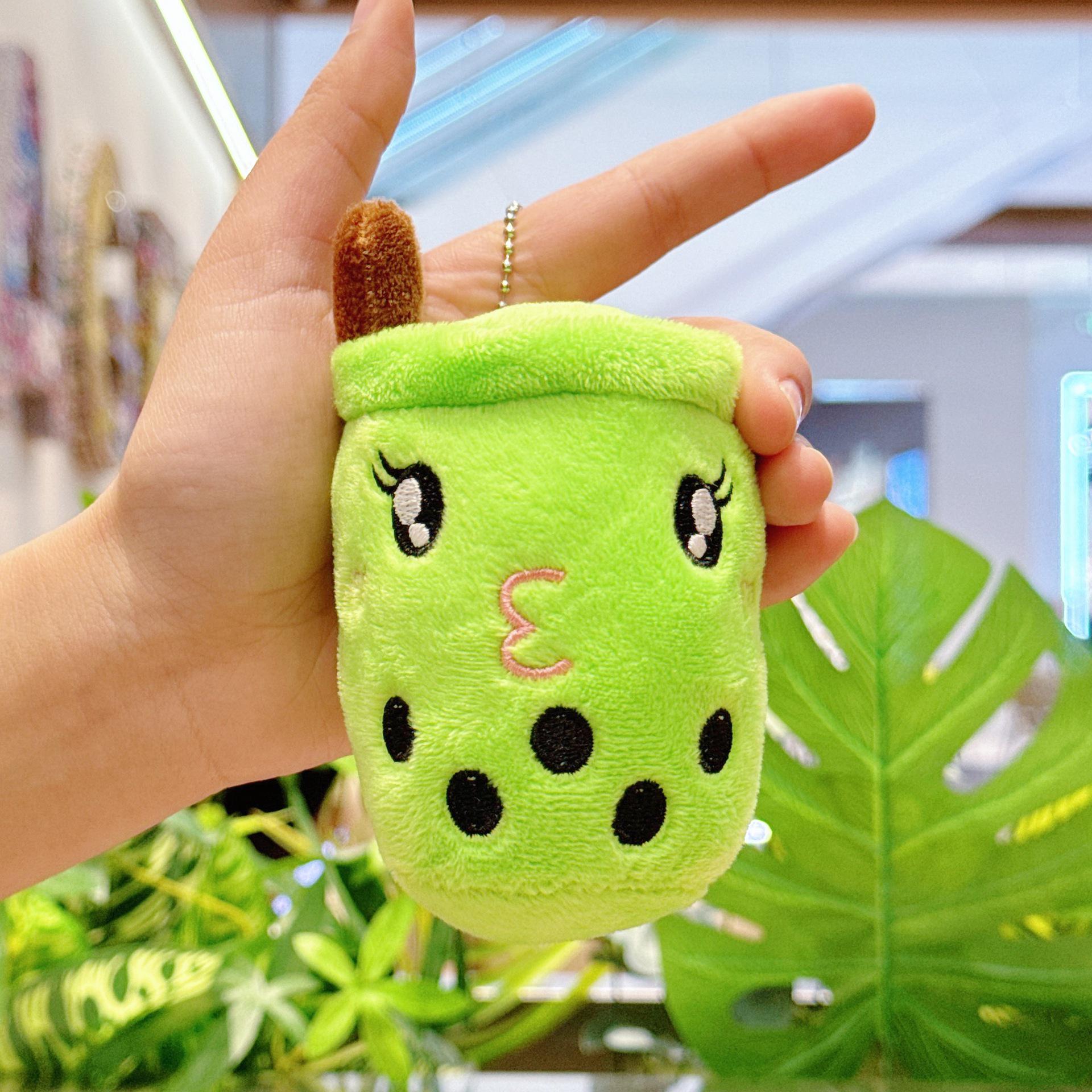 

Большой плюшевый кулон-кукла в виде чашки жемчужного молочного чая - Трансграничный симуляционный подарок-игрушка Height 9cm