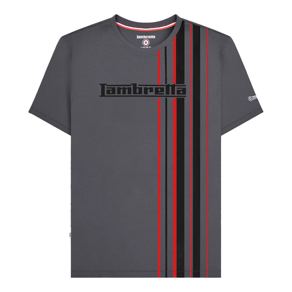 Lambretta Mens Racing Stripe T-Shirt