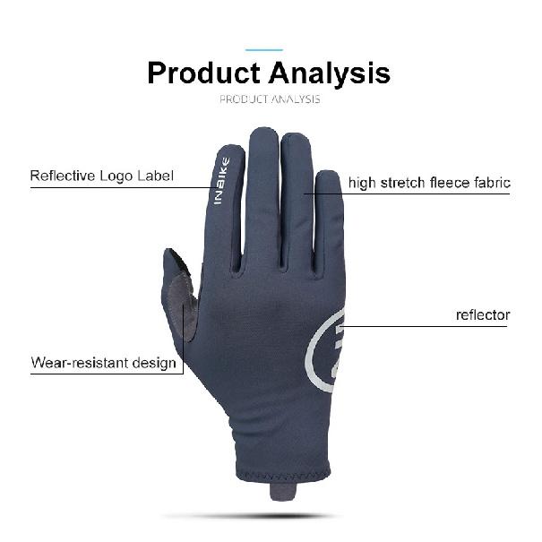 INBIKE Autumn Winter Thermal Bicycle Gloves Touch Screen Men Women MTB Road BikeGloves  Sports Fitness Outdoor Cycling Gloves