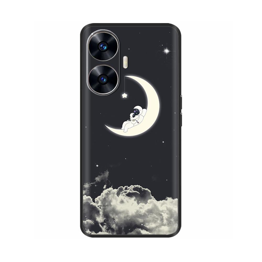 Θήκη Κινητού Για Realme C55 Μόδα Μαλακή Υγρή Σιλικόνη Πλήρης Προστασία Πίσω Κάλυμμα Για Realme Narzo N55 Θήκη C 55 RMX3710 Fundas