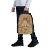 Fleur-de-lis Luxury Pearl And Gold Student Backpack School Bag Hiking Travel Daypack for Boy Girl Fashion Bookbag Shoulder Bags