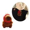 Cute Capybara Keychain Plush Bag Charm Accessory Adorable Stuffed Doll Keyring