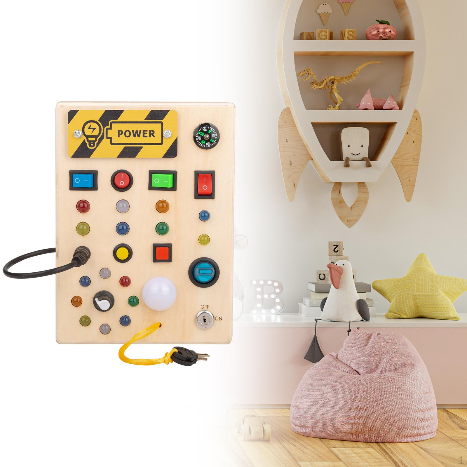 

-Up Бизиборд для детей - интерактивная обучающая игрушка Style B