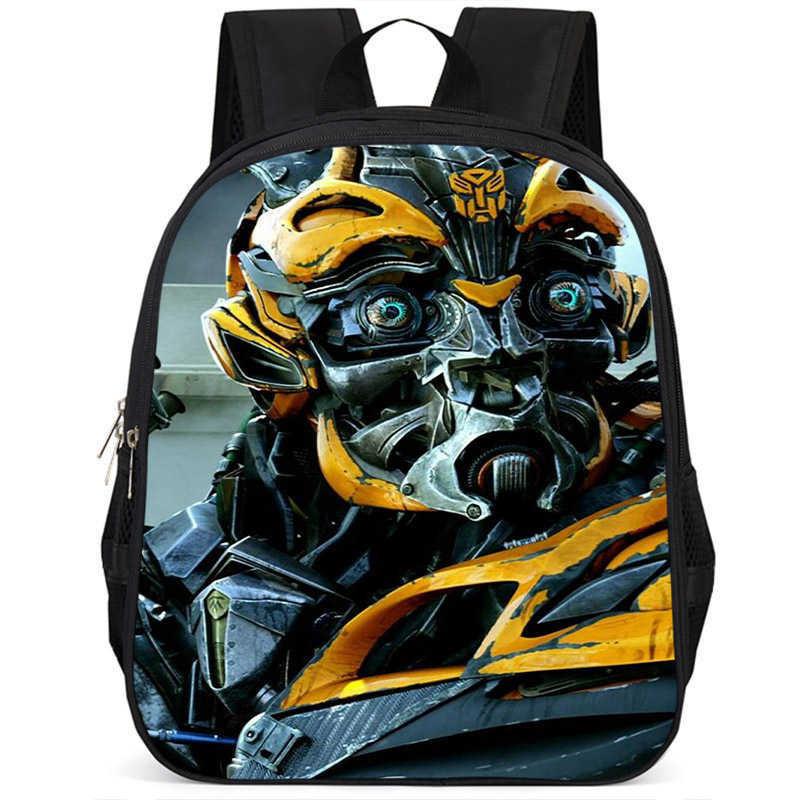 Zaino scolastico leggero in tessuto Oxford ad alta capacità da 15 pollici Transformers