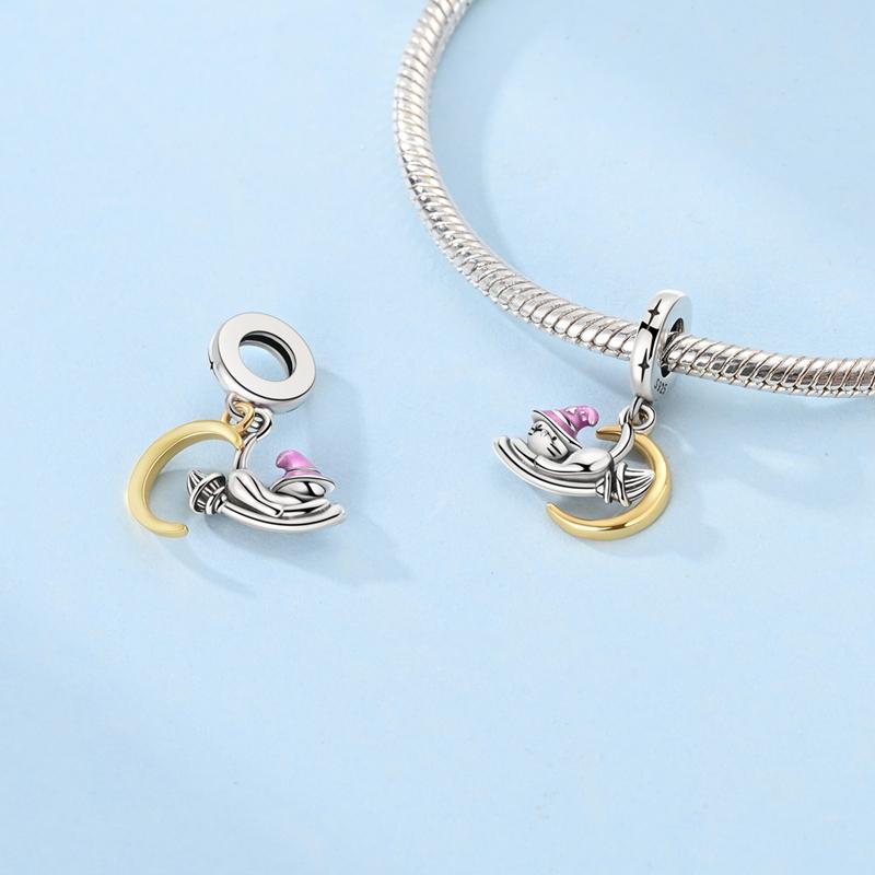 Anniversary Exquisite Charms Copper Magic Cat Moon Beads Fit Original Bracelets Beads Charms Jewelry Making Jewelry Gift
