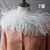 A Variety Of Encrypted Bold Ostrich Feather Strips, Ostrich Tops, Dance Clothes, Fashion Diy Handmade Clothing Accessories