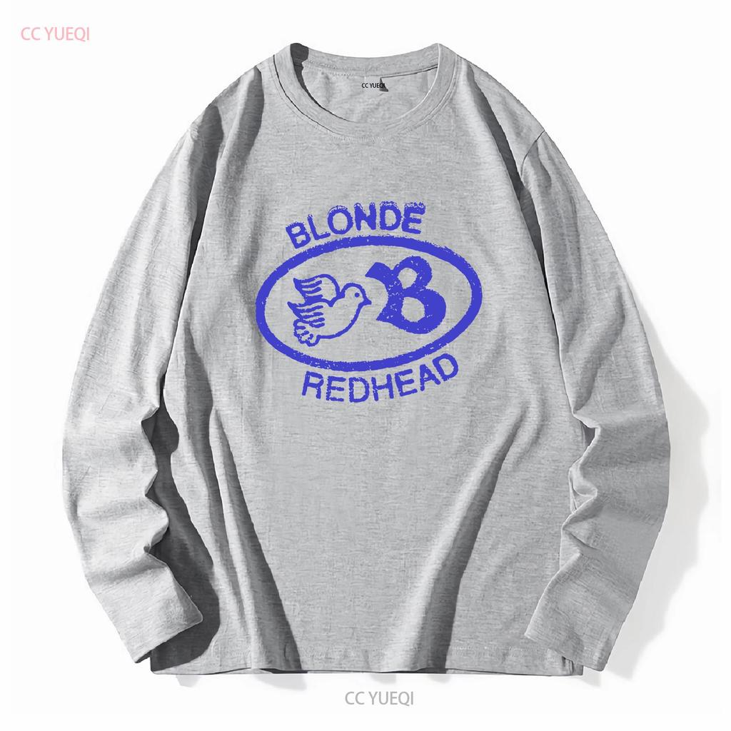 Blonde Redhead Band Logo T Shirt Tour Rock Music Long or Short Sleeves Vintage Washed Comfortable Casual Streetwear Slightly