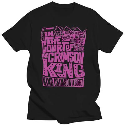 2023 New IN THE COURT T Shirt King Crimson In The Court Of The Crimson King Tribute Crimson King Calligraphy Hand Lettering Robe