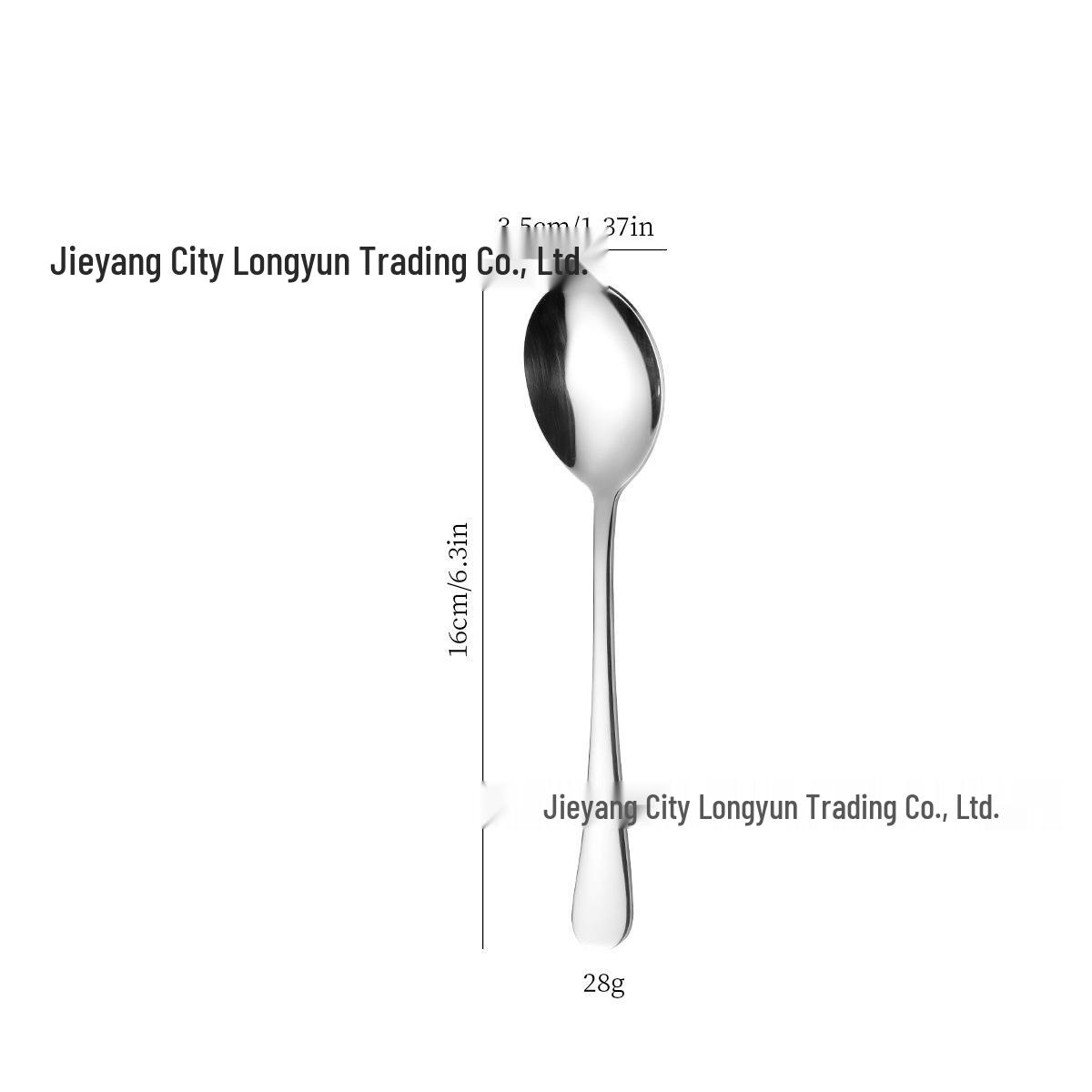 304 Stainless Steel Korean Style Water Drop Dessert & Soup Spoon Set, Teaspoon Option Available Original Color Series