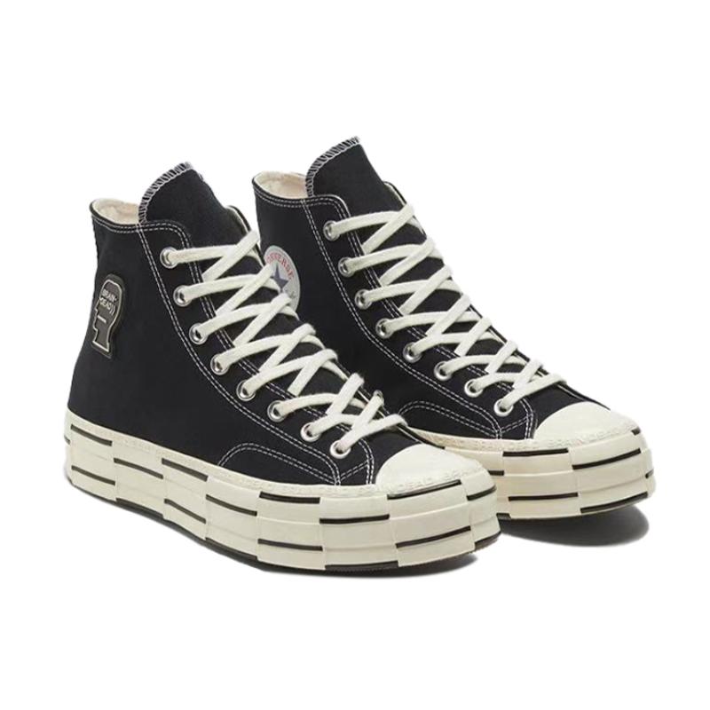 Brain Dead x Converse 1970s Brain Dead Co-branded Platform High Top Canvas Unisex Black & White